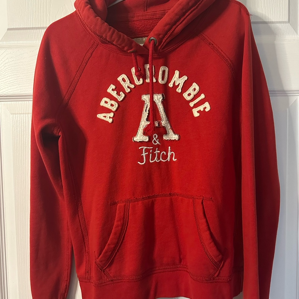 Abercrombie & Fitch Vibrant Red Sweatshirt